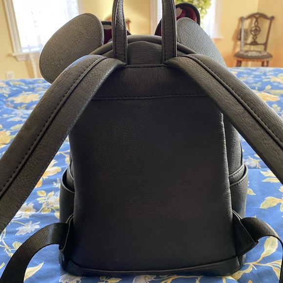 LOUNGEFLY DISNEY MINNIE MOUSE STUDDED BACKPACK - Picture 7 of 15